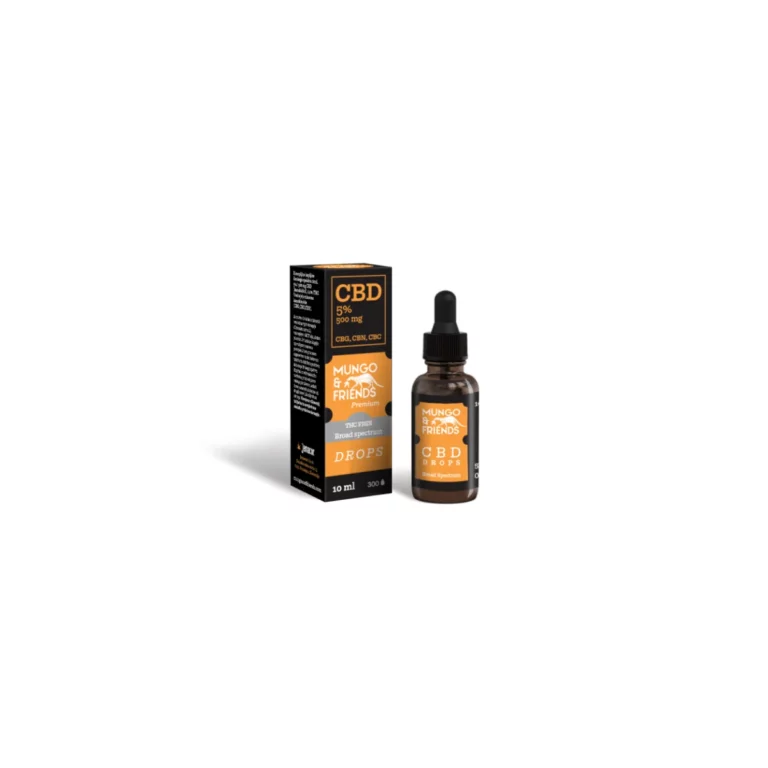 CBD i nesanica - kako poboljšati san? 3 Mungo & Friends CBD kapi 5%, 10ml