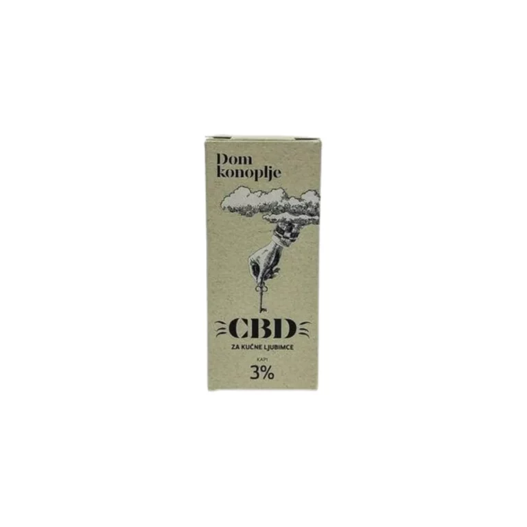 Dom konoplje CBD kapi za kućne ljubimce 3%, 10 ml