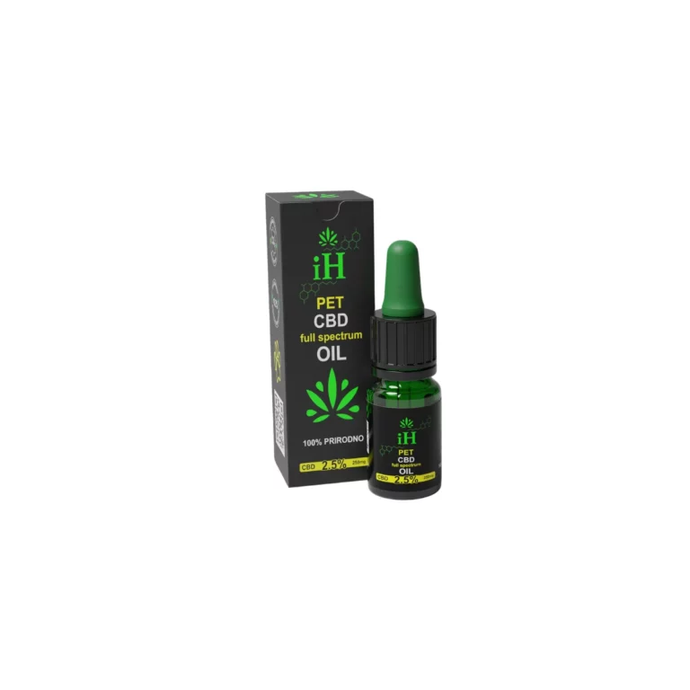 ihemp Pet CBD ulje za kućne ljubimce 2,5% puni spektar