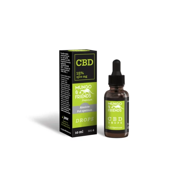 CBD i nesanica - kako poboljšati san? 1 Mungo & Friends CBD kapi 15% puni spektar, 10 ml